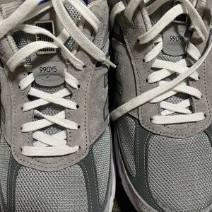 New Balance 990v5 Gray and White Men's Sneakers